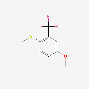 (4-Methoxy-2-(trifluoromethyl)phenyl)(methyl)sulfane