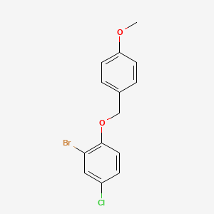 2-Bromo-4-chloro-1-((4-methoxybenzyl)oxy)benzene