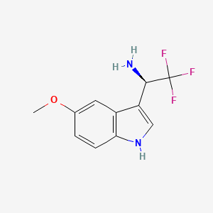 (R)-2,2,2-Trifluoro-1-(5-methoxy-1H-indol-3-YL)ethan-1-amine