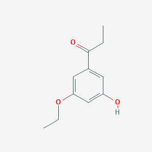 1-(3-Ethoxy-5-hydroxyphenyl)propan-1-one