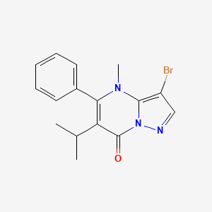 3-Bromo-6-isopropyl-4-methyl-5-phenyl-pyrazolo[1,5-A]pyrimidin-7-one