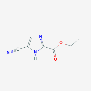 molecular formula C7H7N3O2 B14035394 Ethyl 5-cyano-1H-imidazole-2-carboxylate 