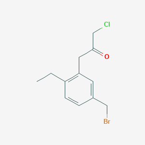 1-(5-(Bromomethyl)-2-ethylphenyl)-3-chloropropan-2-one