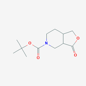 B1403542 Tert-butyl 3-oxo-1,3a,4,6,7,7a-hexahydrofuro[3,4-c]pyridine-5-carboxylate CAS No. 441297-79-6
