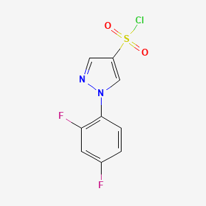 molecular formula C9H5ClF2N2O2S B14035442 1-(2,4-Difluorophenyl)-1H-pyrazole-4-sulfonyl chloride 