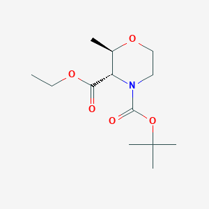 4-(Tert-butyl) 3-ethyl (2R,3S)-2-methylmorpholine-3,4-dicarboxylate