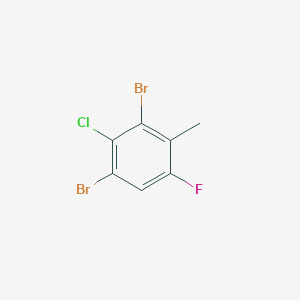 1,3-Dibromo-2-chloro-5-fluoro-4-methylbenzene