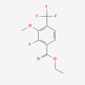 molecular formula C11H10F4O3 B14035477 Ethyl 2-fluoro-3-methoxy-4-(trifluoromethyl)benzoate 