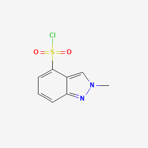 molecular formula C8H7ClN2O2S B1403549 2-甲基-2H-吲唑-4-磺酰氯 CAS No. 1363381-73-0