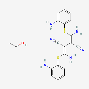 (2E,3Z)-2,3-bis[amino-(2-aminophenyl)sulfanylmethylidene]butanedinitrile;ethanol