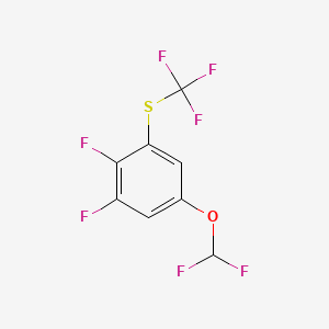 1,2-Difluoro-5-difluoromethoxy-3-(trifluoromethylthio)benzene