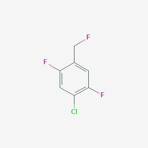 1-Chloro-2,5-difluoro-4-(fluoromethyl)benzene