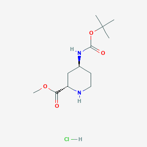 methyl (2S,4S)-4-((tert-butoxycarbonyl)amino)piperidine-2-carboxylate HCl