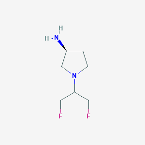 (S)-1-(1,3-Difluoropropan-2-yl)pyrrolidin-3-amine