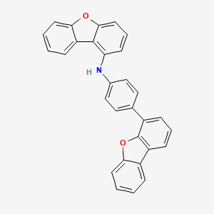 1-Dibenzofuranamine,n-(4-(4-dibenzofuranyl)phenyl)-