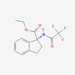 (R)-ethyl 1-(2,2,2-trifluoroacetamido)-2,3-dihydro-1H-indene-1-carboxylate