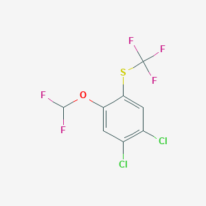 1,2-Dichloro-4-difluoromethoxy-5-(trifluoromethylthio)benzene