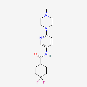 4,4-Difluoro-N-(6-(4-methylpiperazin-1-YL)pyridin-3-YL)cyclohexane-1-carboxamide