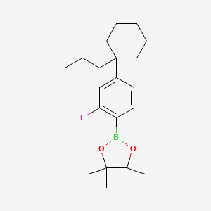 2-Fluoro-4-(trans-propylcyclohexyl)phenyl boronic acid pinacol ester