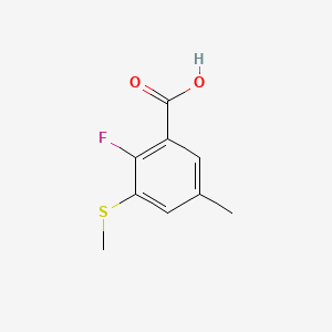 2-Fluoro-5-methyl-3-(methylthio)benzoic acid