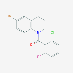 molecular formula C16H12BrClFNO B14035725 (6-bromo-3,4-dihydroquinolin-1(2H)-yl)(2-chloro-6-fluorophenyl)methanone 