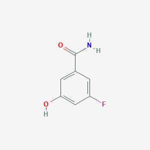 molecular formula C7H6FNO2 B1403573 3-氟-5-羟基苯甲酰胺 CAS No. 1243392-90-6