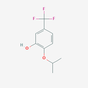 molecular formula C10H11F3O2 B1403574 2-(丙-2-氧基)-5-(三氟甲基)苯酚 CAS No. 1243280-85-4