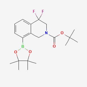 tert-Butyl 4,4-difluoro-8-(4,4,5,5-tetramethyl-1,3,2-dioxaborolan-2-yl)-3,4-dihydroisoquinoline-2(1H)-carboxylate