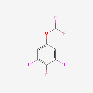 1-Difluoromethoxy-3,5-diiodo-4-fluorobenzene