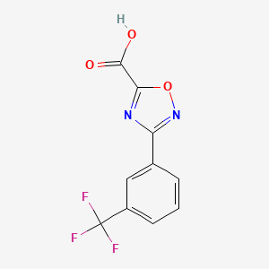 molecular formula C10H5F3N2O3 B1403579 3-[3-(三氟甲基)苯基]-1,2,4-恶二唑-5-羧酸 CAS No. 944905-74-2