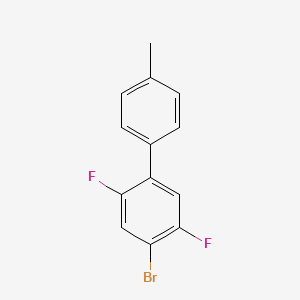 molecular formula C13H9BrF2 B14035795 4-Bromo-2,5-difluoro-4'-methyl-1,1'-biphenyl 