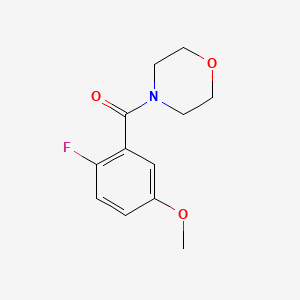 molecular formula C12H14FNO3 B14035817 (2-Fluoro-5-methoxyphenyl)(morpholino)methanone 