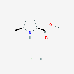 Methyl (2R,5S)-5-methylpyrrolidine-2-carboxylate hcl