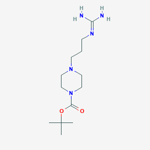 molecular formula C13H27N5O2 B14035843 Tert-butyl 4-(3-guanidinopropyl)piperazine-1-carboxylate 