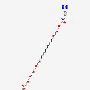molecular formula C38H63N5O15 B14035923 Methyltetrazine-amino-PEG12-CH2CH2COOH 