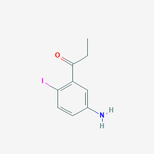 1-(5-Amino-2-iodophenyl)propan-1-one