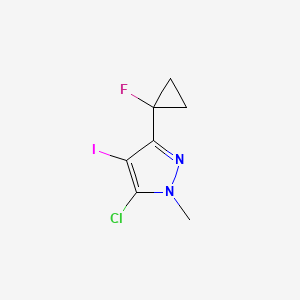 5-Chloro-3-(1-fluorocyclopropyl)-4-iodo-1-methyl-1H-pyrazole