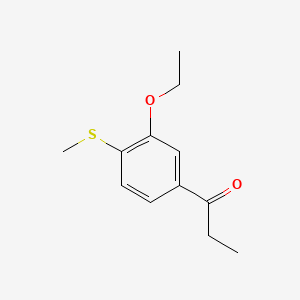 1-(3-Ethoxy-4-(methylthio)phenyl)propan-1-one