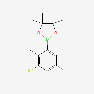 2-(2,5-Dimethyl-3-(methylthio)phenyl)-4,4,5,5-tetramethyl-1,3,2-dioxaborolane