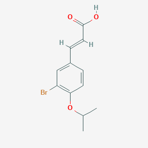 (2E)-3-[3-Bromo-4-(propan-2-yloxy)phenyl]prop-2-enoic acid