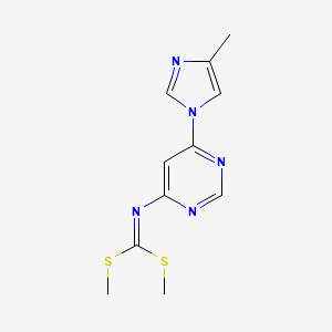 Dimethyl (6-(4-methyl-1H-imidazol-1-yl)pyrimidin-4-yl)carbonimidodithioate