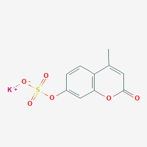 molecular formula C10H7KO6S B014036 2H-1-苯并吡喃-2-酮，4-甲基-7-(磺氧基)-，钾盐 CAS No. 15220-11-8