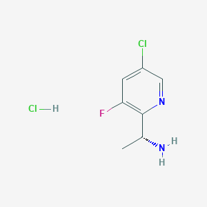 (R)-1-(5-Chloro-3-fluoropyridin-2-YL)ethan-1-amine hcl