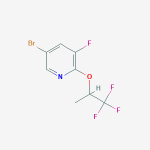 5-Bromo-3-fluoro-2-(2,2,2-trifluoro-1-methyl-ethoxy)pyridine