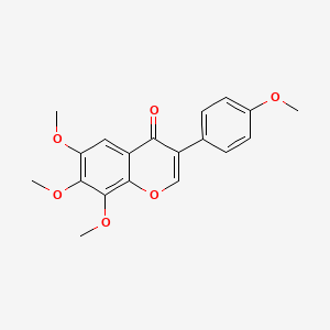 6,7,8-Trimethoxy-3-(4-methoxyphenyl)-1-benzopyran-4-one