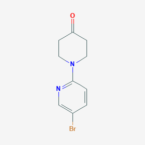 molecular formula C10H11BrN2O B14036068 1-(5-Bromopyridin-2-YL)piperidin-4-one CAS No. 1016837-36-7