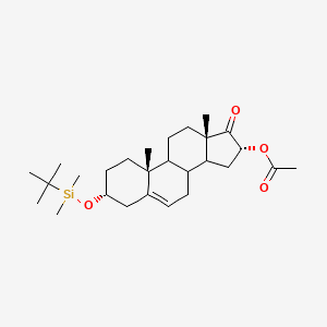 (3R,10R,13S,16R)-3-(Tert-butyldimethylsilyloxy)-10,13-dimethyl-17-oxo-2,3,4,7,8,9,10,11,12,13,14,15,16,17-tetradecahydro-1H-cyclopenta[A]phenanthren-16-YL acetate