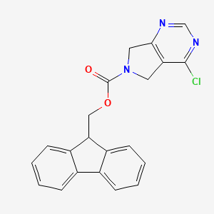 (9h-Fluoren-9-yl)methyl 4-chloro-5h-pyrrolo[3,4-d]pyrimidine-6(7h)-carboxylate