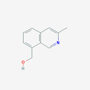 molecular formula C11H11NO B14036085 (3-Methylisoquinolin-8-yl)methanol 