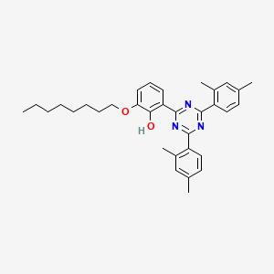 molecular formula C33H39N3O2 B14036109 2-[4,6-bis(2,4-dimethylphenyl)-1,3,5-triazin-2-yl]-6-octoxyphenol 